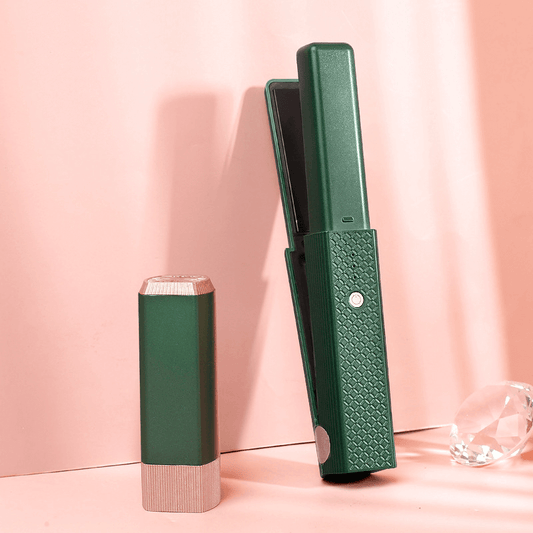 Get Insta-Ready Hair Anywhere: Portable Cordless Hair Straightener & Curler with USB Charging - Perfect for Travel