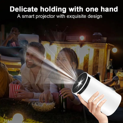 Ultimate 4K Mini Projector: Transform Any Space into a Cinema with 4K 1080P, WiFi6, BT 5.0, Portable Speakers, All-in-One Entertainment Smart Projector.